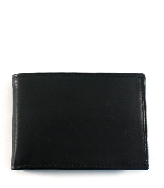 Billeteras clásicas de cuero en negro