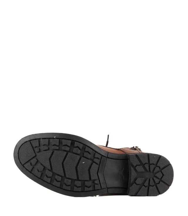 Borcego de cuero con cierre lateral y cordones — imagen 3