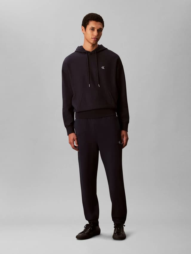 Jogger de felpa con monograma