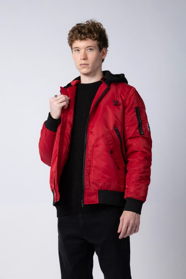 Campera Bomber Nash Bordo — imagen 7