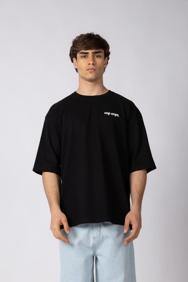 Remera Over Rhy Where Negra