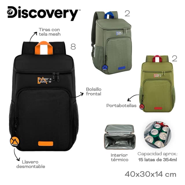 Mochila cooler discovery