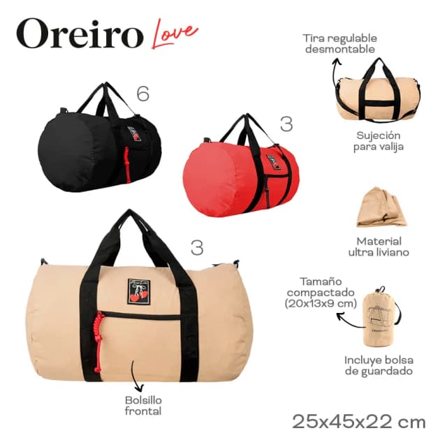 Bolso viaje Oreiro Love