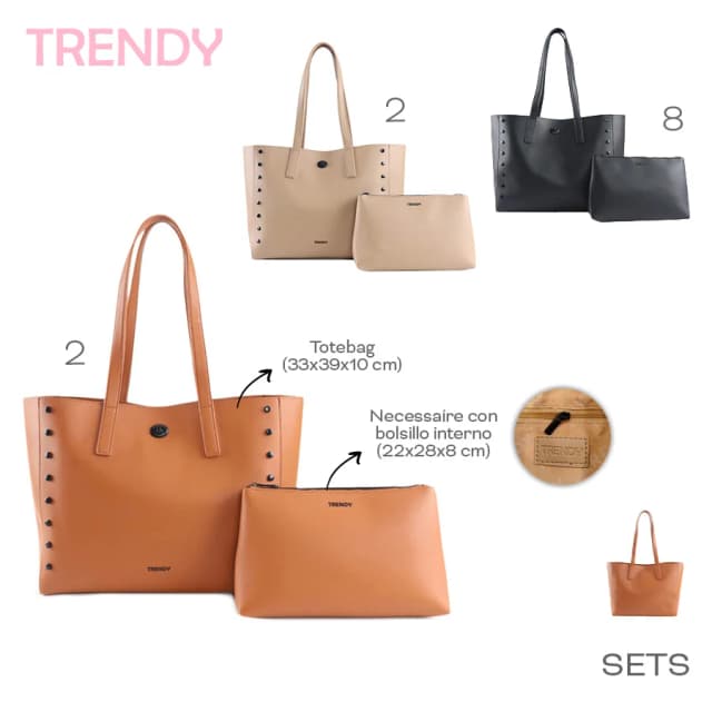 Cartera tote trendy