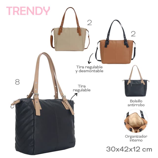 Bolsa Tote Trendy de Target Moda