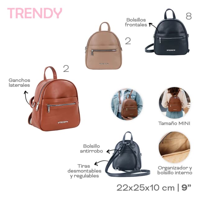 Mochila trendy