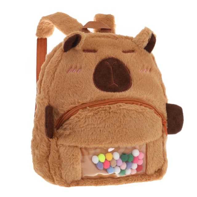 Mochila de peluche capibara — imagen 2