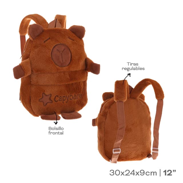 Mochila peluche capibara