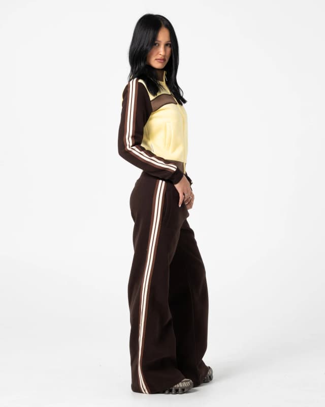 Jogging Toffee Wide Leg Fleece Java — imagen 4