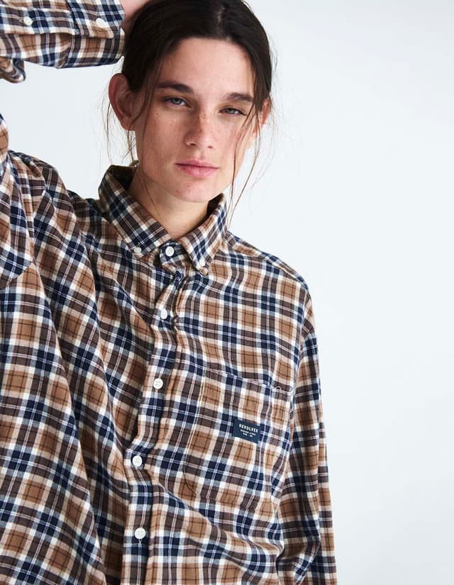 Camisa aster marrón claro