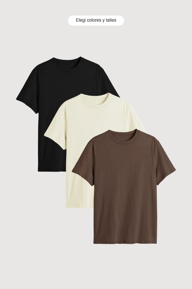 Pack x3 Remera Classic