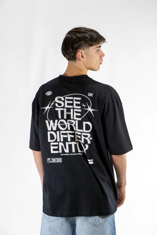 Remera Ocn Harvey Negro (Producto Outlet)