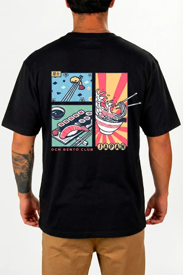 Remera Ocn Orian Negro — imagen 3