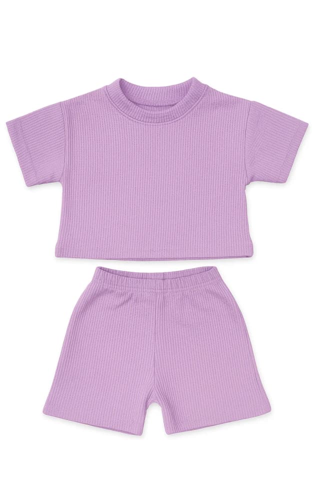 Conjunto wafle pupera y short