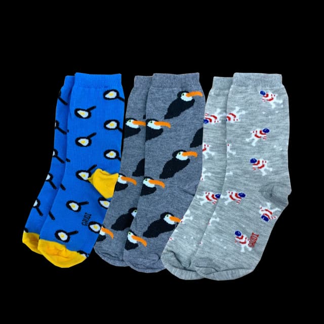 Pack x3 Medias Estampadas Juvenil Nene