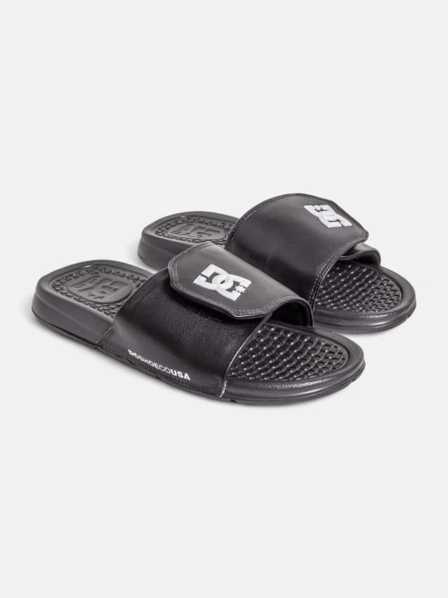 Ojota Dc Lynx Slide Adjust Negro Blanco