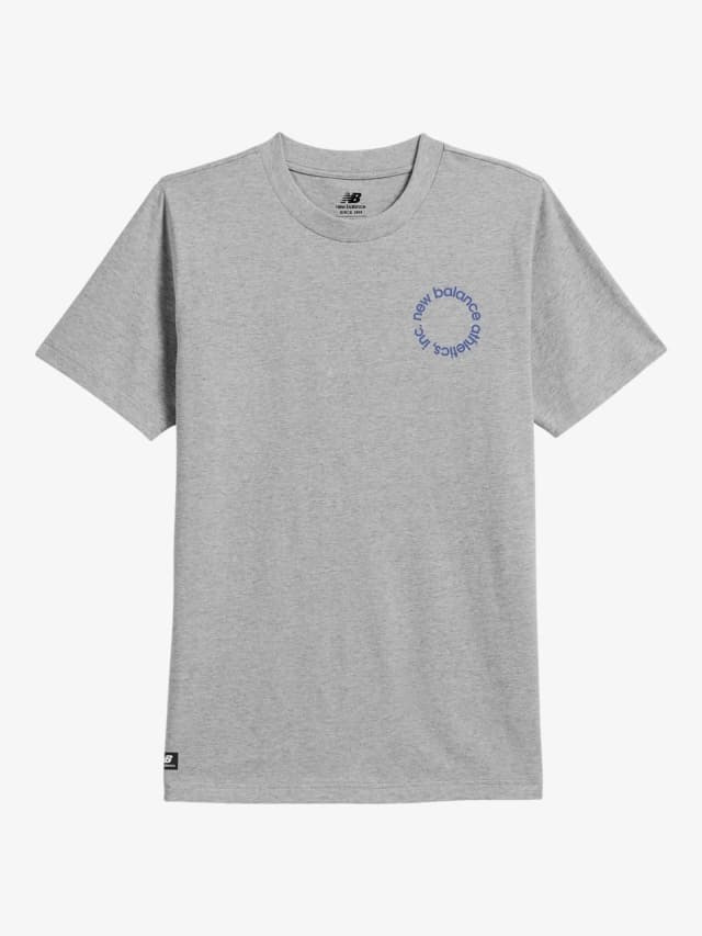 Remera New Balance QT Circular Logo Gris