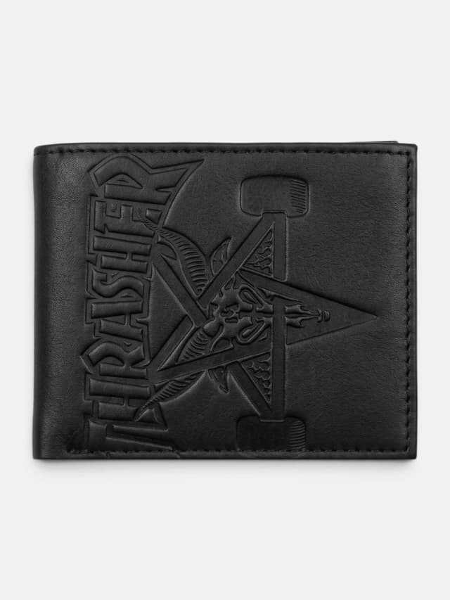 Billetera Thrasher Skate Goat Negro