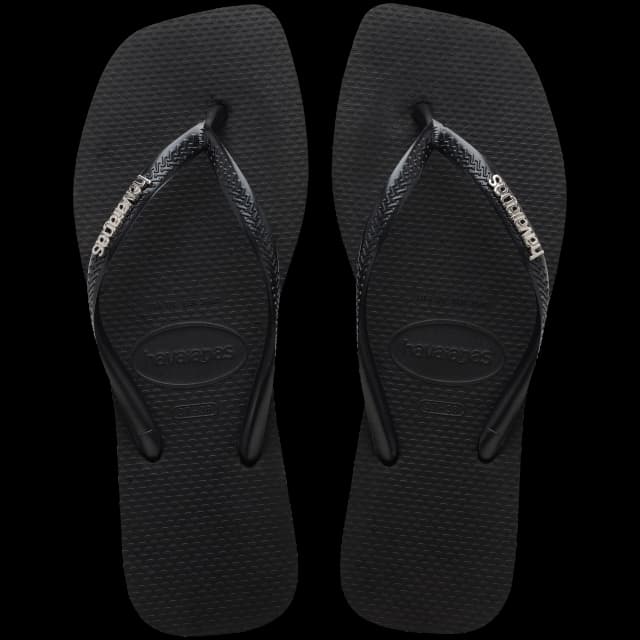 Ojotas Havaianas Slim Square Logo Metallic — imagen 8
