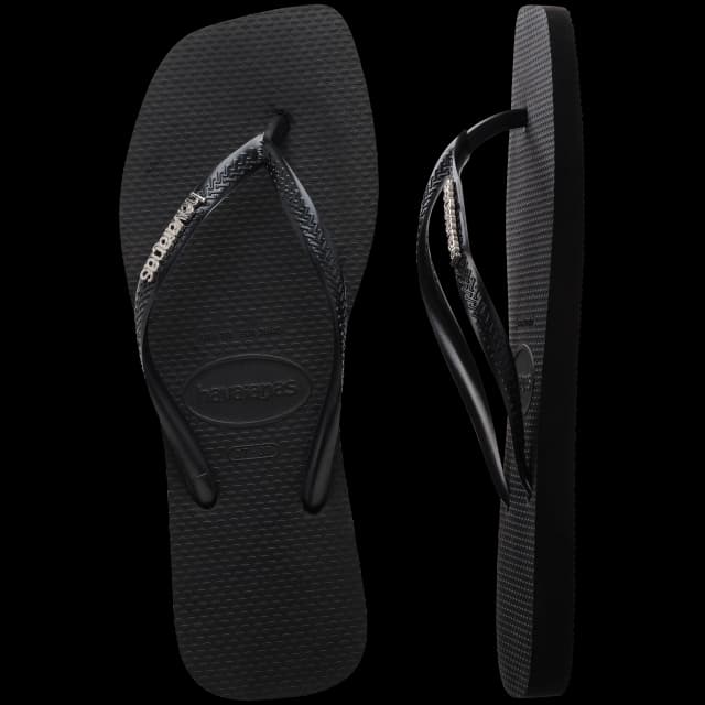 Ojotas Havaianas Slim Square Logo Metallic — imagen 11