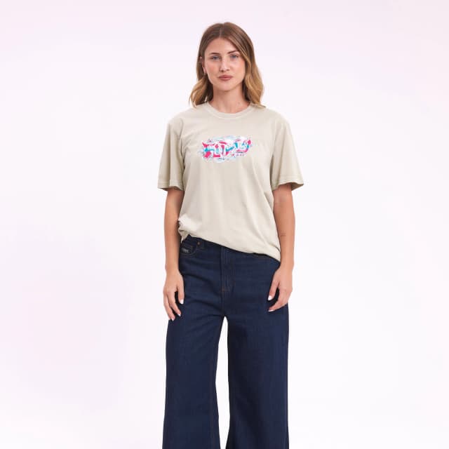 Remera Mc Rusty Diamond Flash Tee Ld Ecru