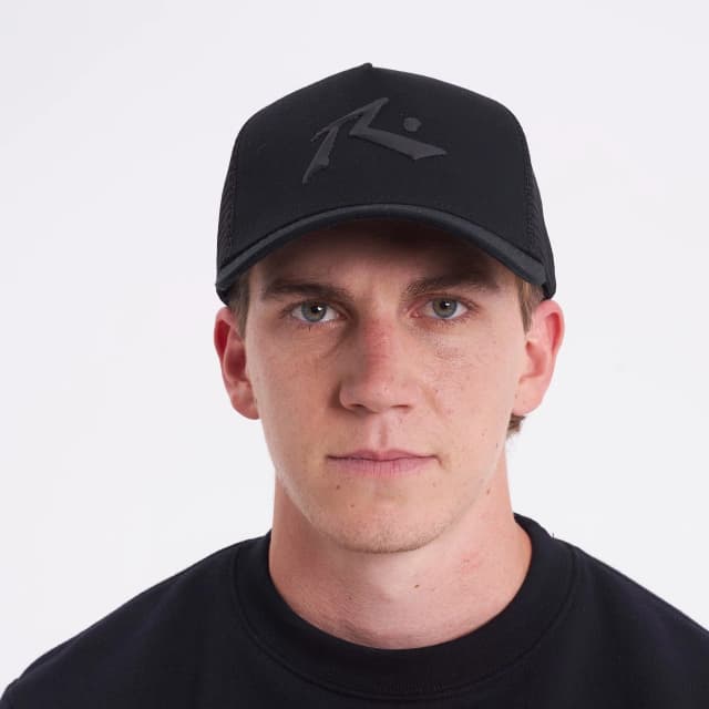 Gorra Rusty Driver Trucker Cap All Black