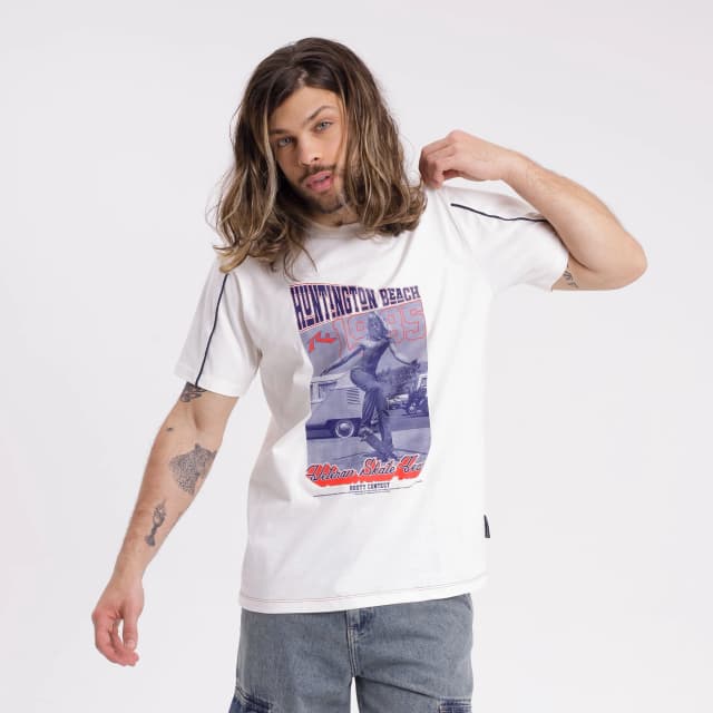 Remera Mc Rusty Veteran Skate Tee White