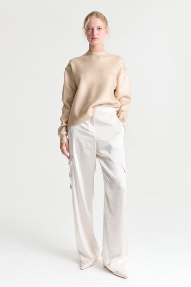 PANTALON CARGO SATEN