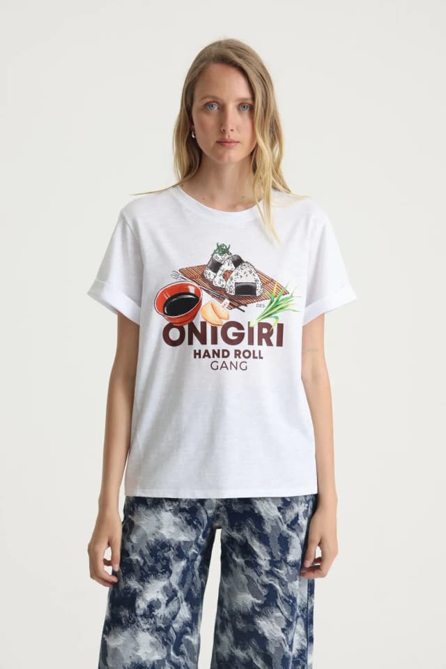 Remera cotton print onigiri