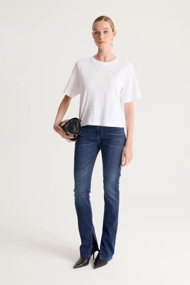 Remera de Algodón con Bordado