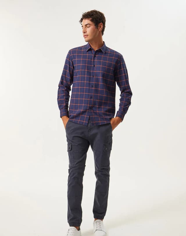 Camisa regular 100% algodón LOGAN — imagen 2