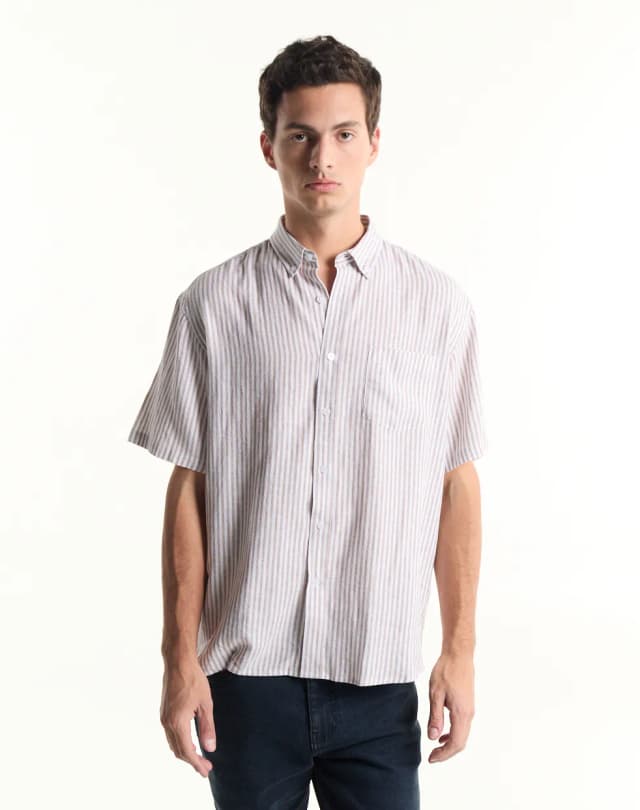 Camisa regular lino ODAIBA