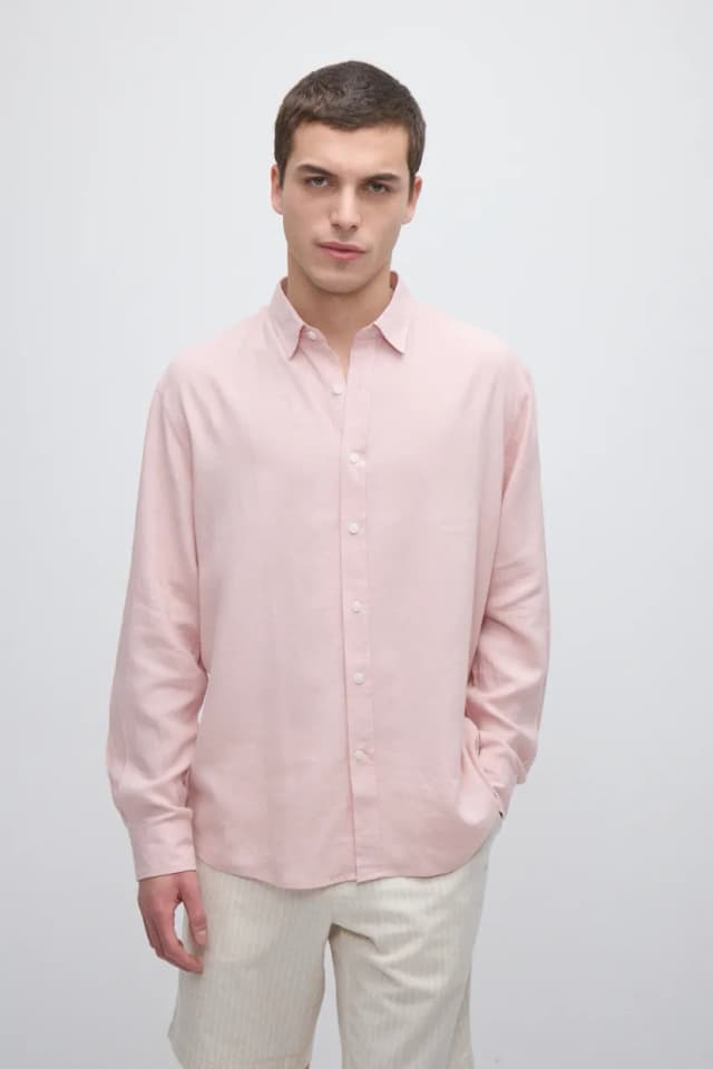 Camisa regular lino — imagen 2