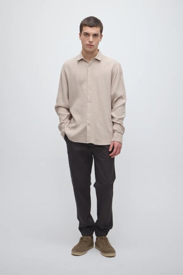 Camisa regular 100% algodón
