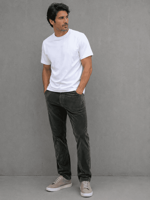 Pantalon Denver Corderoy Verde Hombre