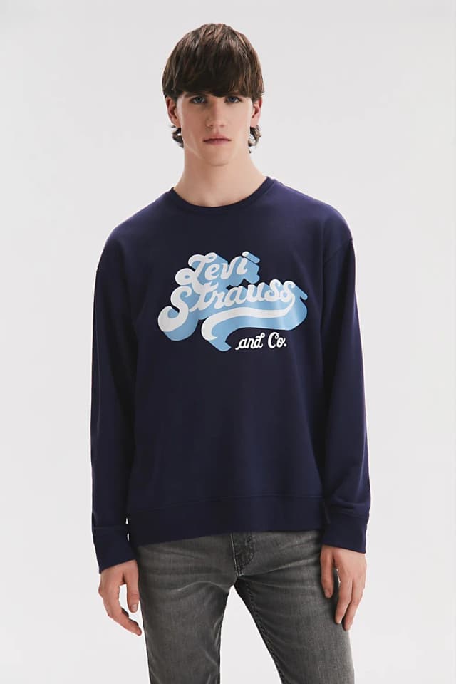 Relaxed crewneck Levi Strauss shadow
