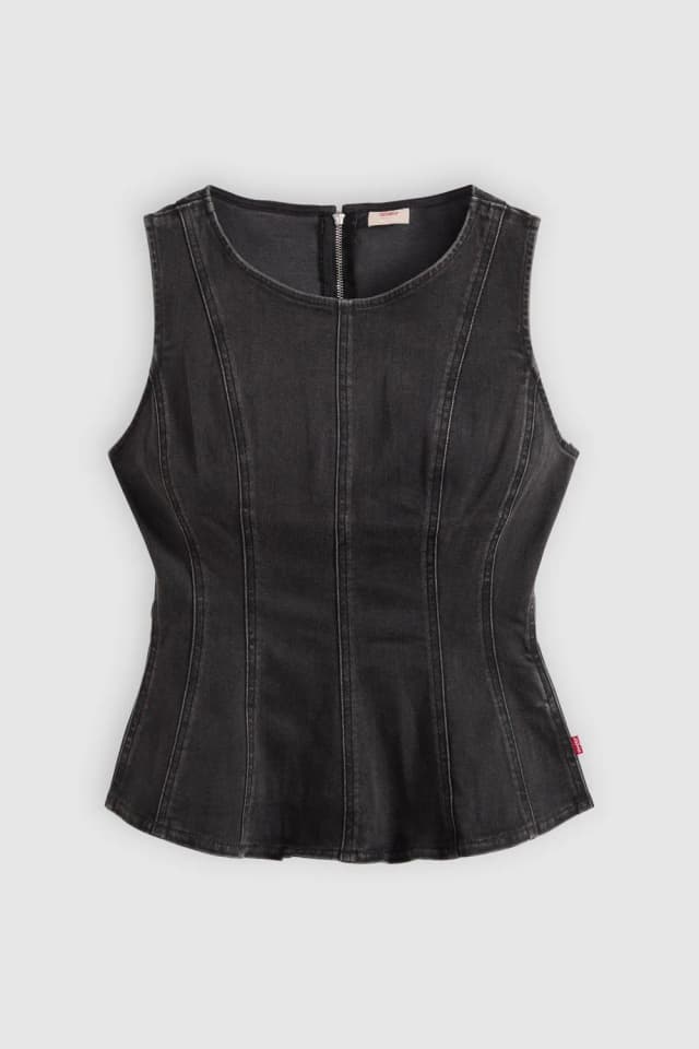 Leighton peplum top ny nights — imagen 5