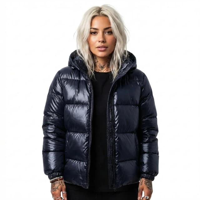 Ms campera metallic navy de Mega Sports