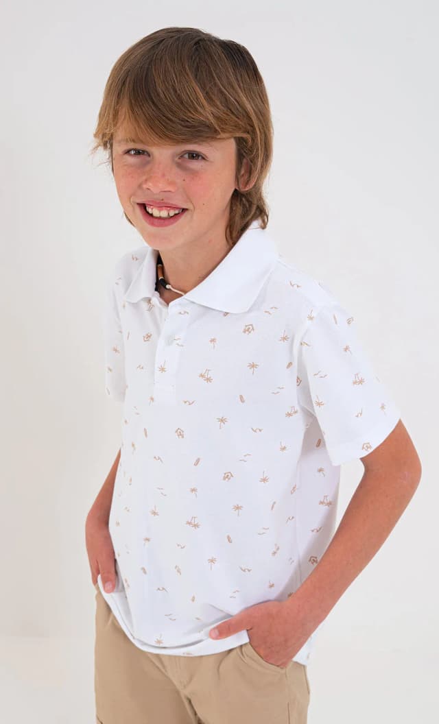 Polo Jr estampada Mimo