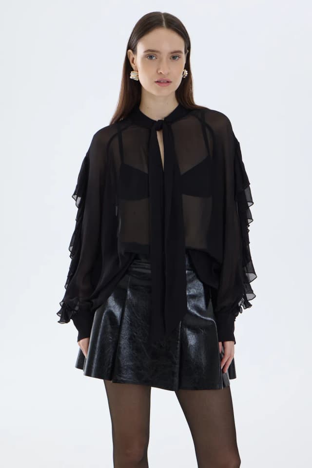 CAMISA RUFFLES CHLOE — imagen 2