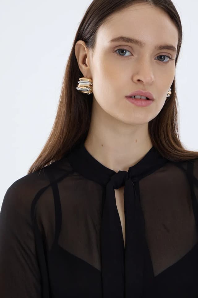 CAMISA RUFFLES CHLOE — imagen 3