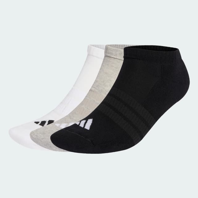 Medias adidas Paquete de 3 pares corte bajo con amortiguación Essentials Unisex — imagen 2