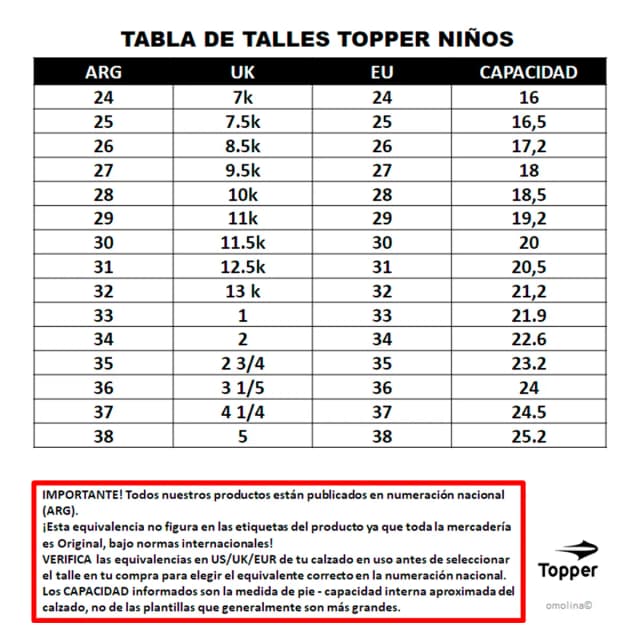 Zapatillas Topper tennis x forcer kids velcro niño — imagen 7