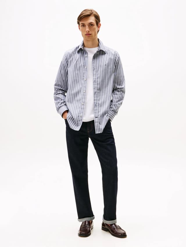 Camisa oxford con diseño a rayas regular fit — imagen 2